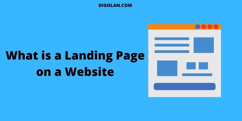 landing page of a website