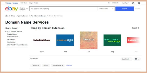 eBay, "best domain marketplace"